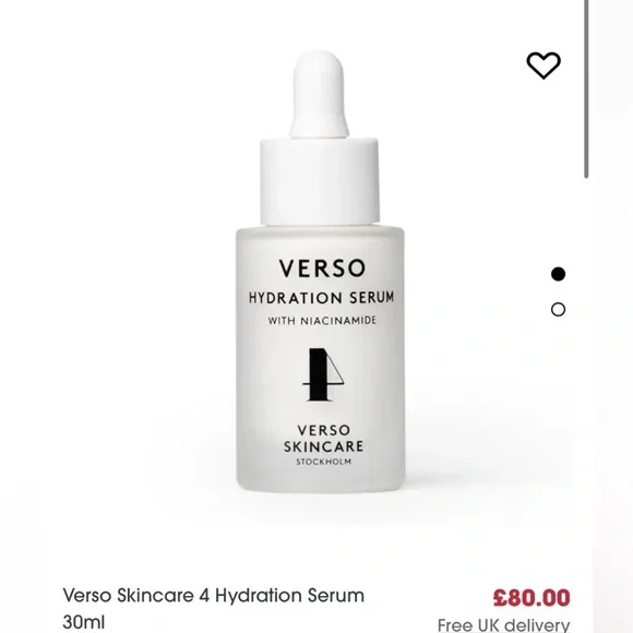 VERSO 4 Hydration Serum With Niacinamide 30ml RRP £80 - Picture 2 of 3